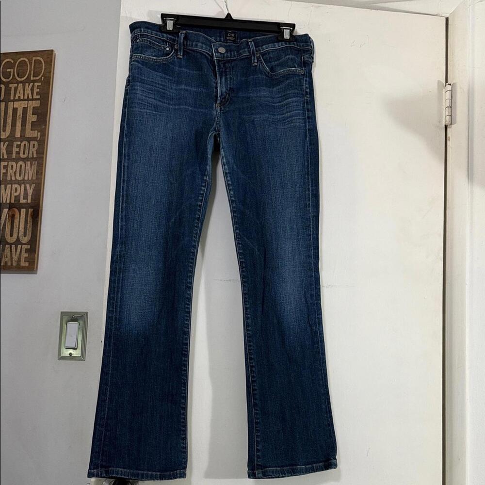 Citizens Of Humanity Dark Blue Straight Leg Jeans